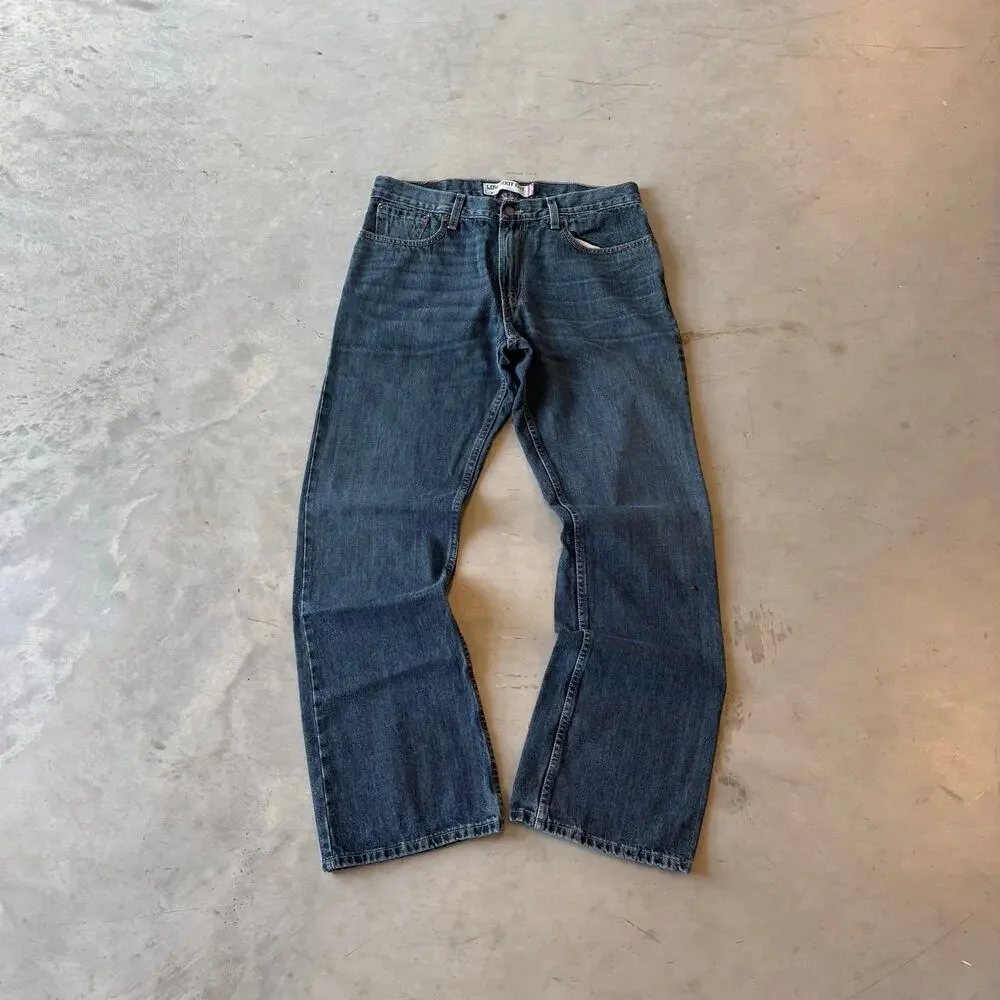 y2k levi’s 527 faded bootcut flared distressed jeans